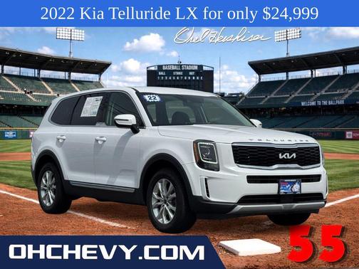 Glacial White Pearl 2022 Kia Telluride LX