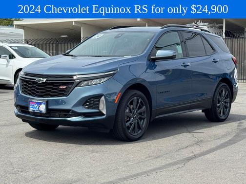 Lakeshore Blue Metallic 2024 Chevrolet Equinox FWD RS