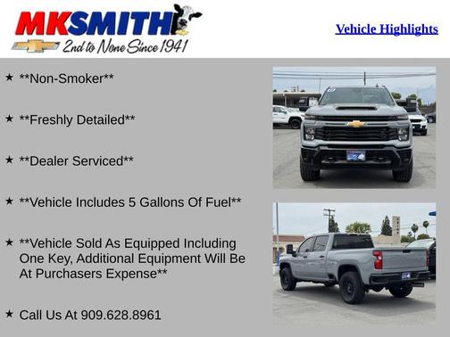 Slate Gray Metallic 2025 Chevrolet Silverado 2500 Custom