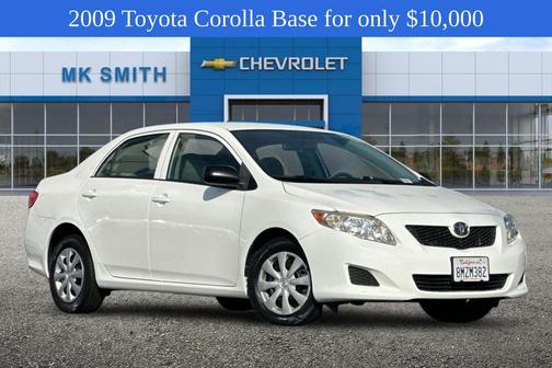 Super White 2009 Toyota Corolla S