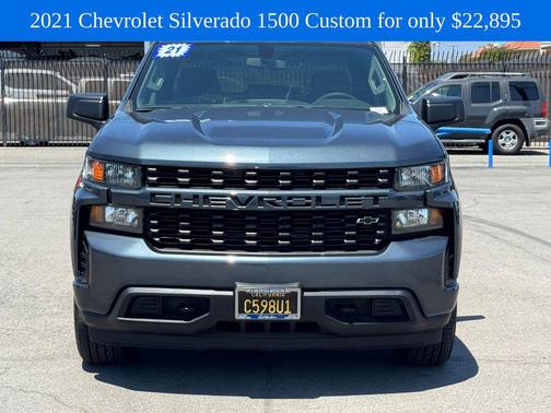 Shadow Gray Metallic 2021 Chevrolet Silverado 1500 Custom
