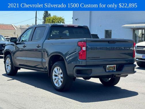 Shadow Gray Metallic 2021 Chevrolet Silverado 1500 Custom