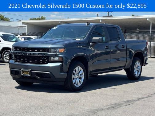 Shadow Gray Metallic 2021 Chevrolet Silverado 1500 Custom