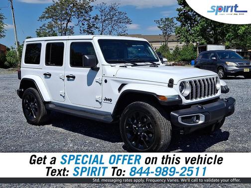 Bright White Clearcoat 2025 Jeep Wrangler 4xe Sahara