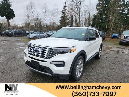 Star White Metallic Tri-Coat 2020 Ford Explorer Platinum