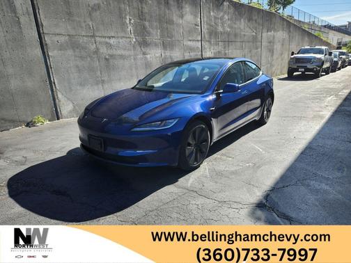 Deep Blue Metallic 2025 Tesla Model 3 Long Range