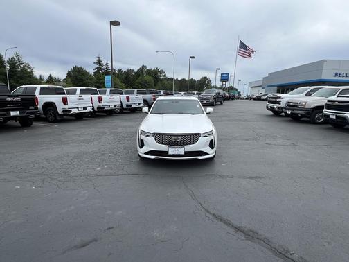 White 2023 Cadillac CT4 Premium Luxury