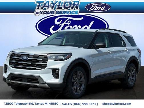 Space White Metallic 2026 Ford Explorer Active