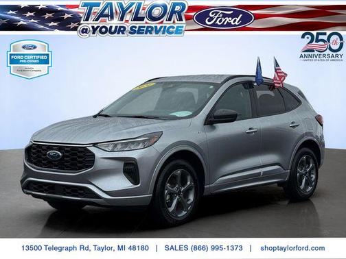 Iconic Silver Metallic 2024 Ford Escape ST-Line
