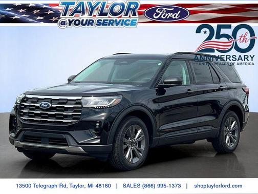 Agate Black Metallic 2026 Ford Explorer Active