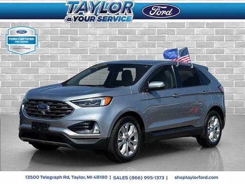 Iconic Silver Metallic 2022 Ford Edge Titanium