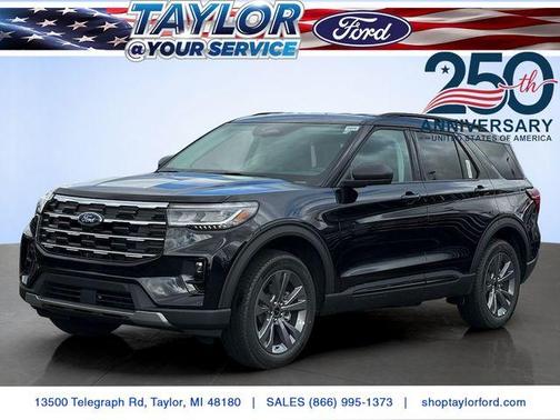 Agate Black Metallic 2026 Ford Explorer Active