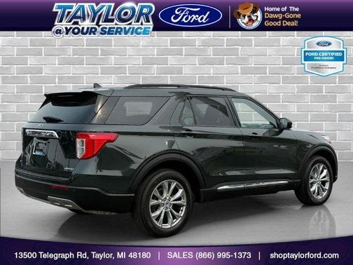 Forged Green Metallic 2023 Ford Explorer XLT