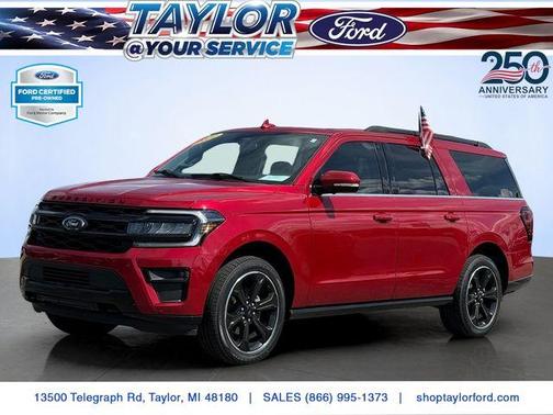 Red Metallic 2022 Ford Expedition Max Limited