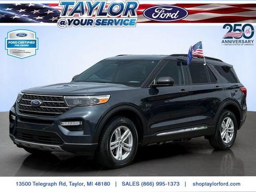 Stone Blue Metallic 2024 Ford Explorer XLT