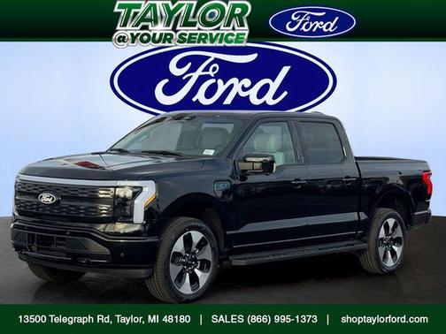 Agate Black Metallic 2025 Ford F-150 Lightning Platinum