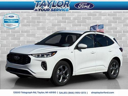 Oxford White 2023 Ford Escape ST-Line Select