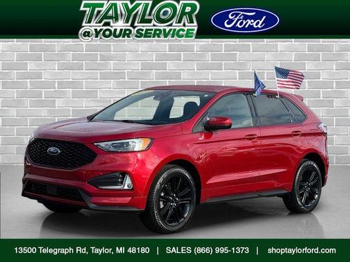 Rapid Red Metallic Tinted Clearcoat 2024 Ford Edge ST Line