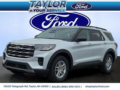 Space White Metallic 2026 Ford Explorer Active