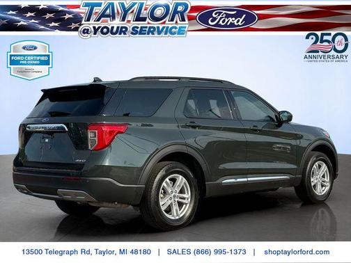 Forged Green Metallic 2023 Ford Explorer XLT