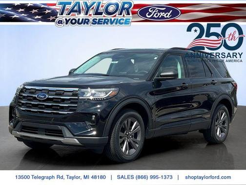 Agate Black Metallic 2026 Ford Explorer Active