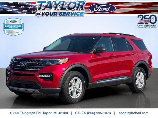 Red Metallic 2024 Ford Explorer XLT