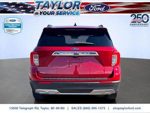Red Metallic 2024 Ford Explorer XLT