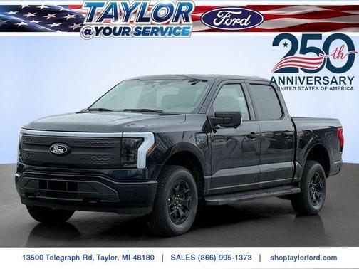 Antimatter Blue Metallic 2025 Ford F-150 Lightning XLT