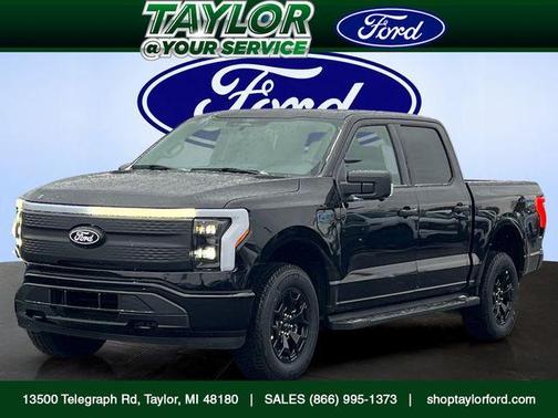 Agate Black Metallic 2025 Ford F-150 Lightning XLT