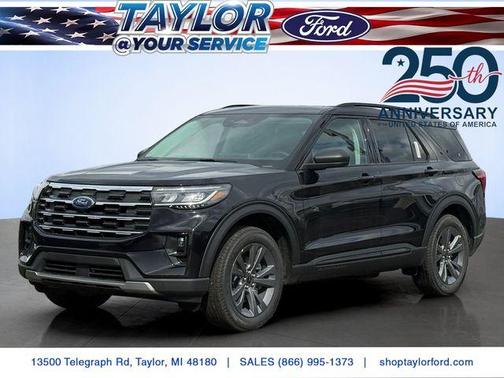 Agate Black Metallic 2026 Ford Explorer Active