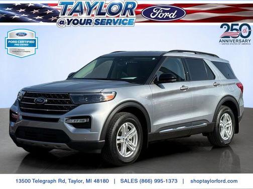 Iconic Silver Metallic 2023 Ford Explorer XLT