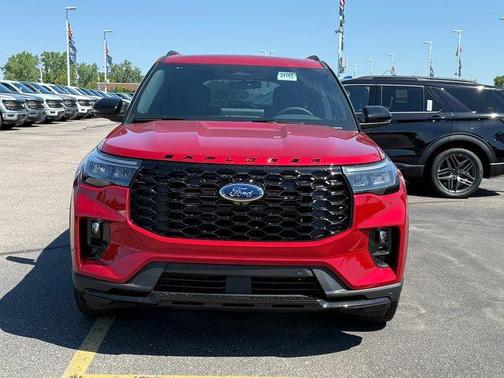 Rapid Red Metallic Tinted Clearcoat 2026 Ford Explorer ST-Line