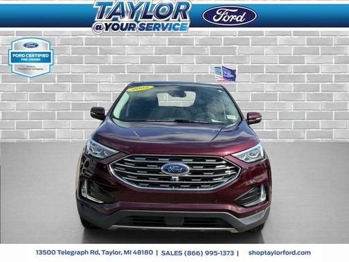 Burgundy Velvet Metallic Tinted Clearcoat 2022 Ford Edge Titanium