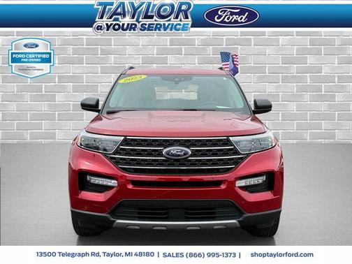 Red Metallic 2023 Ford Explorer XLT