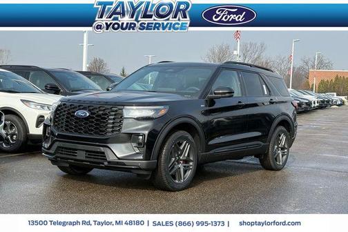 Agate Black Metallic 2026 Ford Explorer ST-Line SUV