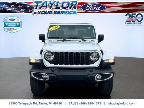 Bright White Clearcoat 2024 Jeep Gladiator Sport