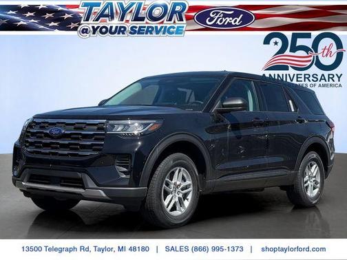Agate Black Metallic 2026 Ford Explorer Active