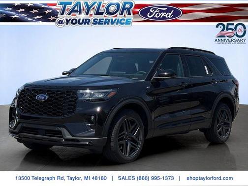 Agate Black Metallic 2026 Ford Explorer ST-Line