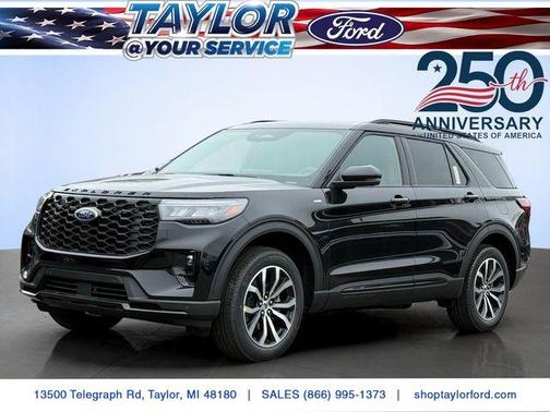 Agate Black Metallic 2026 Ford Explorer ST-Line