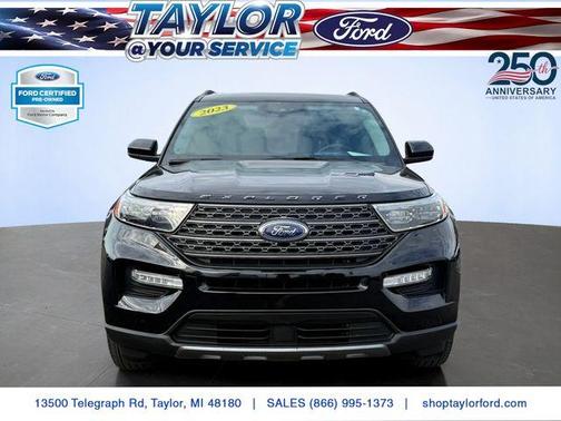 Agate Black Metallic 2023 Ford Explorer XLT