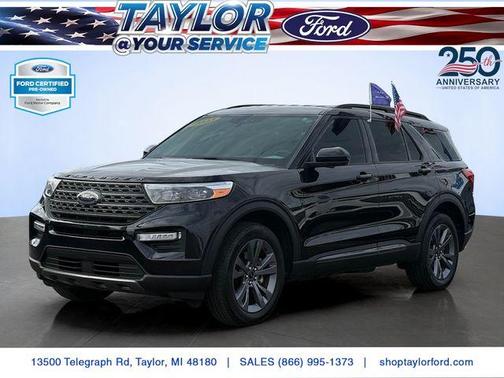 Agate Black Metallic 2023 Ford Explorer XLT
