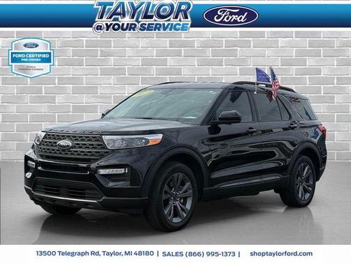 Agate Black Metallic 2023 Ford Explorer XLT