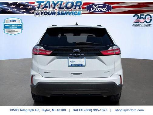 Oxford White 2023 Ford Edge SEL