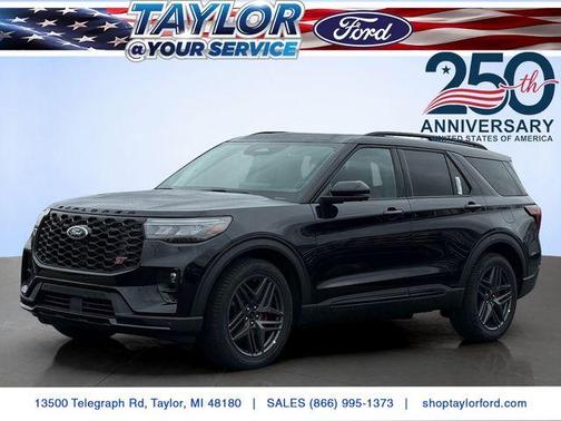 Agate Black Metallic 2026 Ford Explorer ST