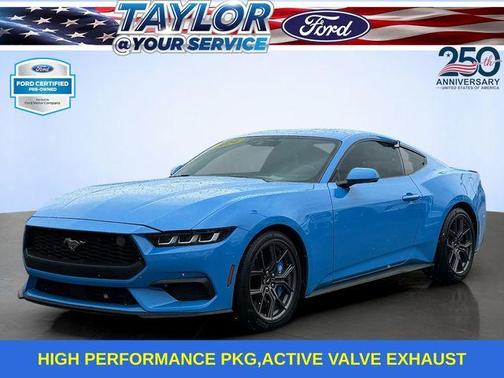 Grabber Blue 2024 Ford Mustang EcoBoost Premium