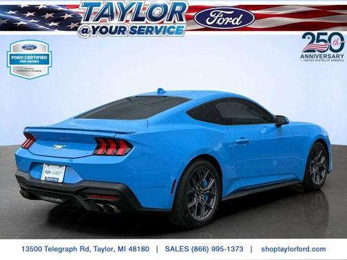 Grabber Blue 2024 Ford Mustang EcoBoost Premium