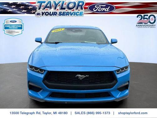 Grabber Blue 2024 Ford Mustang EcoBoost Premium
