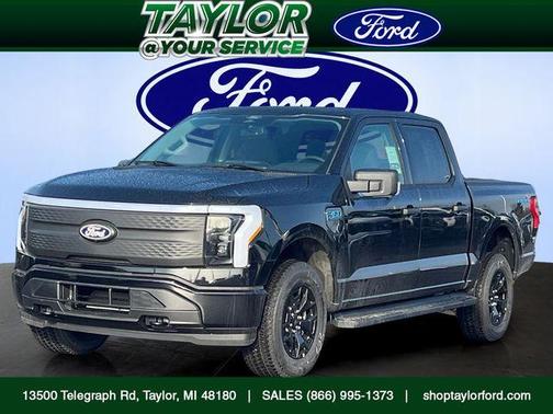 Agate Black Metallic 2025 Ford F-150 Lightning XLT