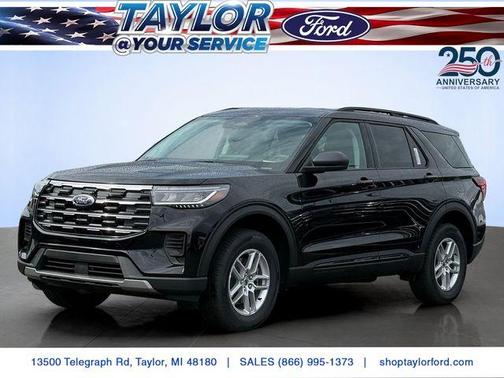 Agate Black Metallic 2026 Ford Explorer Active