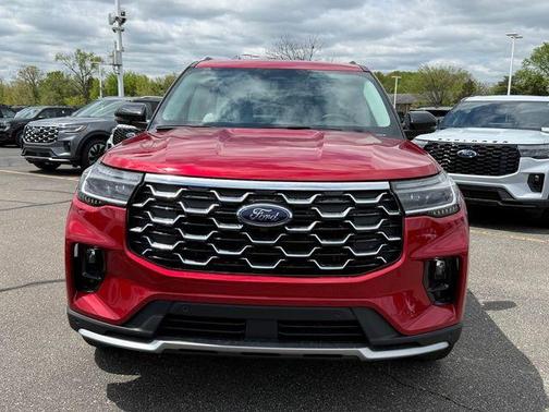 Rapid Red Metallic Tinted Clearcoat 2026 Ford Explorer Platinum